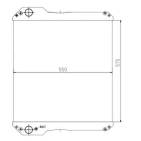 Núcleo de Radiador de Agua 30/925452