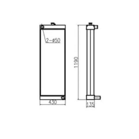 Tanque de Agua Radiador Core ASS'Y JS330