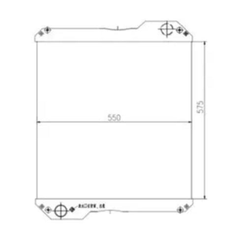 Núcleo de Radiador de Agua 30/925453-30/303800