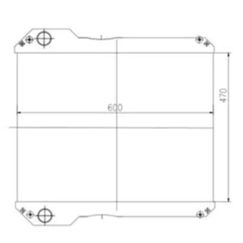 Núcleo de Radiador de Agua 30/925627 -30-925884