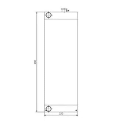 Núcleo de Radiador de Agua 333/E9575-331/63673