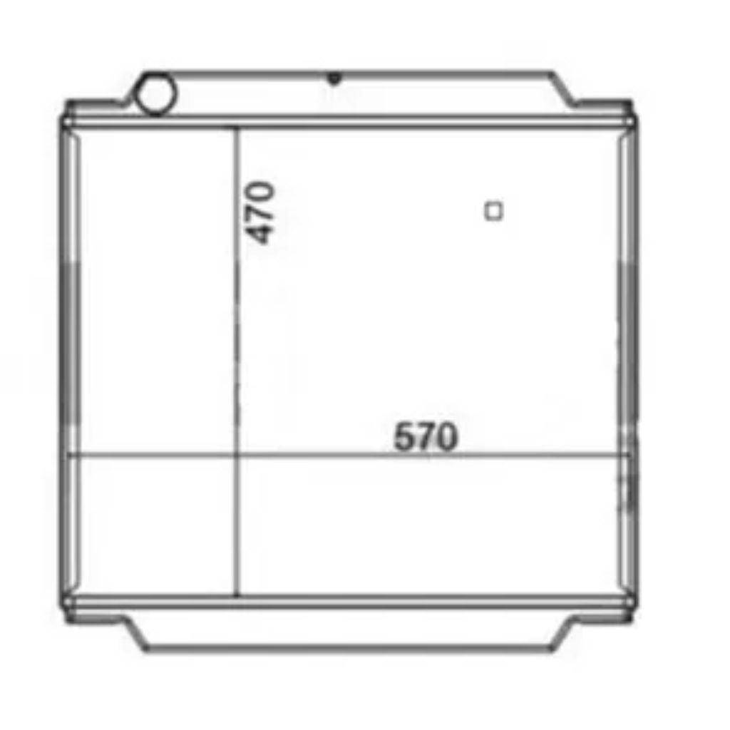 Núcleo de Radiador de Agua 923/04500