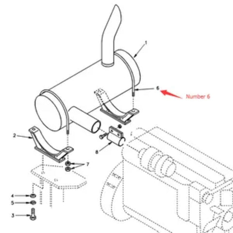 Silenciador Silenciador U-Bolt SA1114-00250