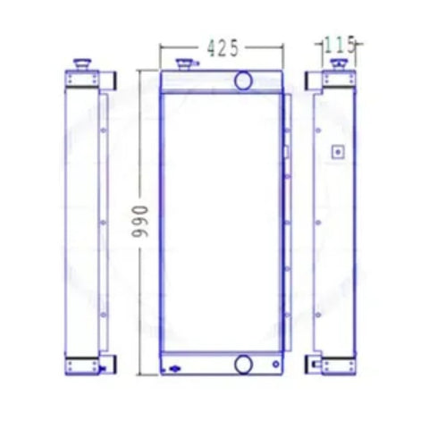 Tanque de Agua Radiador Core ASS'Y JS175