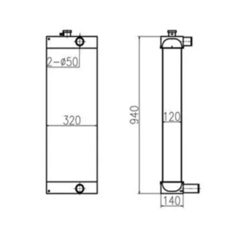 Tanque de Agua Radiador Core ASS'Y